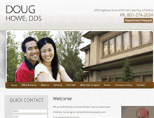 Tablet Screenshot of doughowedentist.com